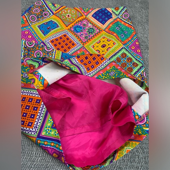 David Meister Women’s Colorful Lined Designer Skirt Size 4 EUC - Picture 8 of 14